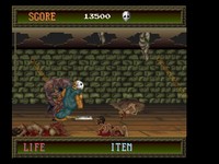 une photo d'Ã©cran de Splatterhouse sur FM TOWNS Marty